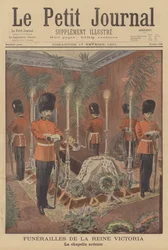 Queen Victoria lying in state in St Georges Chapel, Windsor